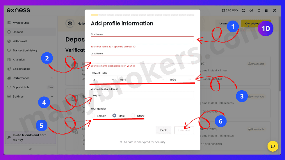 Ответы на вопросы от регулятора Exness